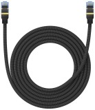 PATCH CORD UTP Baseus Cat7, fire din cupru, round cable, viteza maxima 10 Gbps, PVC, 3m, negru &quot;B0013320B111-04&quot; (timbru verde 0.08 lei) - 69321726466