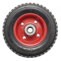 Roata carucior - mare - cauciuc brut striat - rulment - 250-4 8&rdquo;