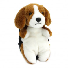 Catelus Beagle Bebelus 17 cm in cutie - Jucarie de plus Living Nature