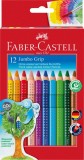 CREIOANE COLORATE 12 CULORI JUMBO GRIP FABER-CASTELL, Faber Castell