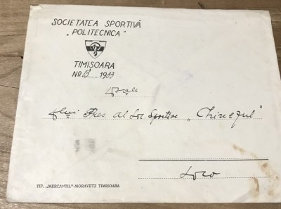(2) Act Plic Politehnica Timisoara 1933 foto