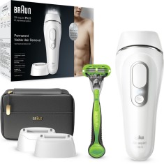 Epilator IPL Braun Silk-expert PRO 5 PL5145 Senzor automat &amp;amp; continuu Skin pro 2.0, 400.000 impulsuri, 10 niveluri de intensitate, 125 de impulsur