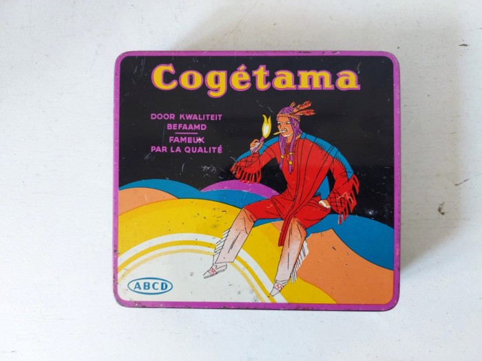 Cutie veche tigari Cogetama Native American Chief Design 20 Petits Zigares ABCD