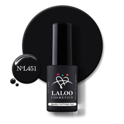 451 Dark Pebble Grey | Laloo gel polish 7ml foto