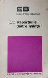 RAPORTURILE DINTRE STIINTE-C.F.A. PANTIN