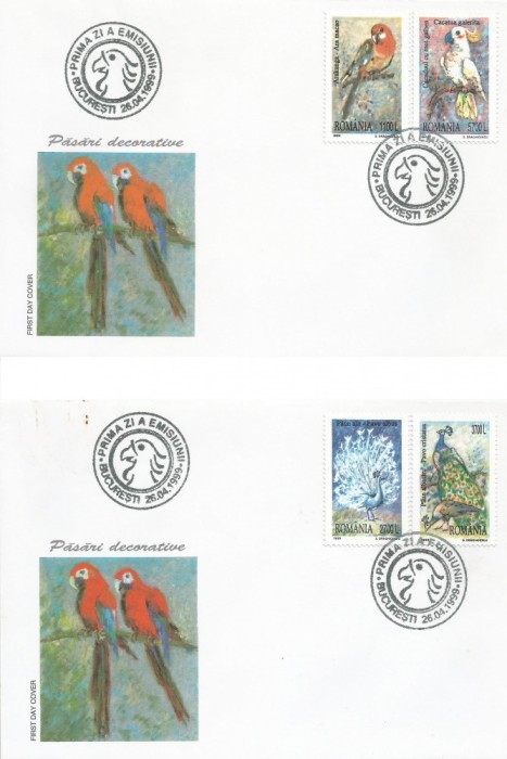 |Romania, LP 1482/1999, Pasari decorative, FDC