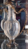 Carafa din cristal si montura din argint semnata Gustave Keller (1879-1955), Germania. CCA 1910