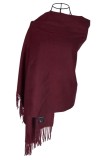 Fular dama uni 24U, 180x70cm, grena, Marime universala