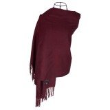 Fular dama uni 24U, 180x70cm, grena