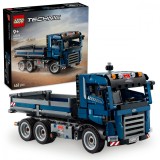 LEGO Technic Camion Basculant 42203, Albastru, Bena Inclinabila, +9 Ani