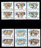 A11 TX9 4 - 1986 - Obiceiuri folclorice romanesti de Anul Nou - perechi de doua timbre, Arta, Nestampilat