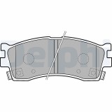 DELPHI LP1702 set placute frana,frana disc