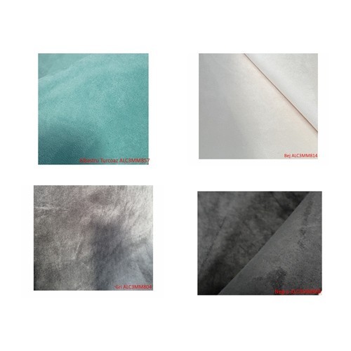 Material imitatie alcantara cu burete 3mm, latime 1,6m, diverse culori Cod: ALC3MM Automotive TrustedCars