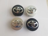Capace jante aliaj Toyota 62mm set 4 gri/negru