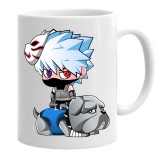 Cana alba personalizata kakashi chibi anime naruto, INOVATIX&reg;. 330 ml