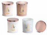 Cumpara ieftin Set 4 lumanari parfumate Craciun 9.5x10.5 cm