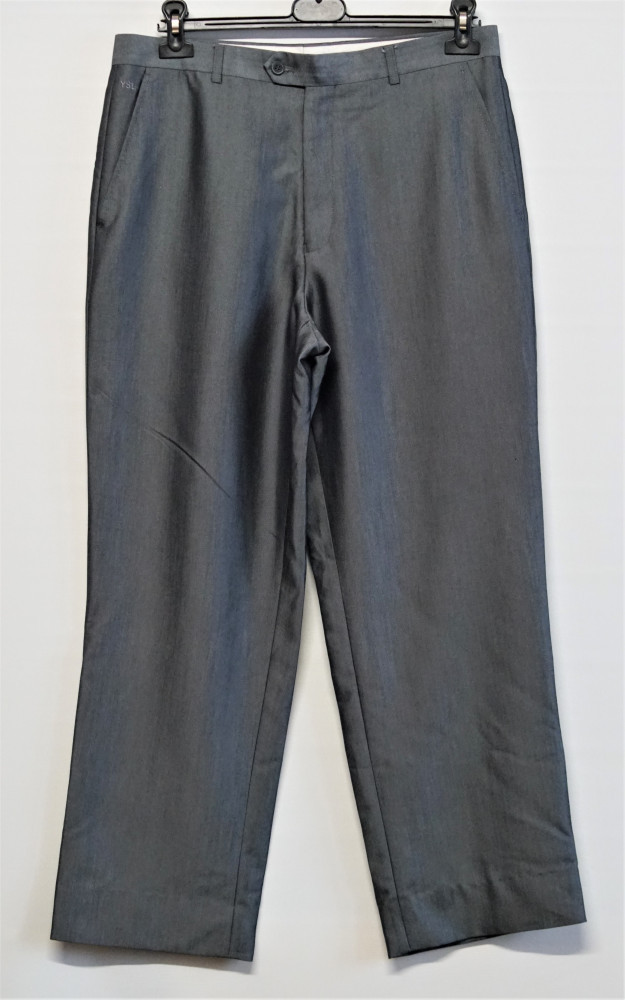 Pantaloni Yves Saint Laurent din stofa marimea 34, Gri, Lungi | Okazii.ro