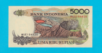 Indonezia 5.000 Rupiah 1997 &amp;#039;Sasando&amp;#039; UNC serie: 194820 foto