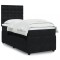 vidaXL Pat box spring cu saltea, negru, 80x200 cm, catifea 3294504