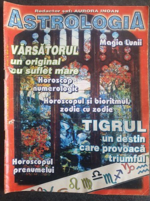 Revista Astrologia, nr 57, februarie 1999, 30 pagini, stare foarte buna foto