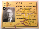 Carte de identitate calatorii CFR , Cls I, 1943