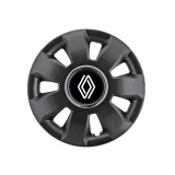 Set 4 Capace Roti Autohelix MSA&reg; potrivite jantelor de 16 inch, pentru Renault Nou model Ares Black