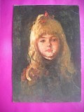HOPCT 11596 FETITA CU PAR BALAI -N GRIGORESCU -CP PICTURA - ROMANIA-NECIRCULATA