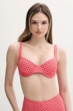Rip Curl sutien de baie culoarea roz, cupă ușor rigidizată, 0NDWSW