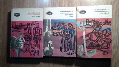 Henryk Sienkiewicz - Potopul, Vol. 3-4-5 (1969; colectia BPT, nr. 490-491-492) foto