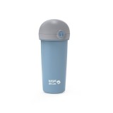 Sticla de plastic cu pai Nava 380ml albastru FitLine Training