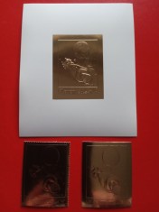 FUJEIRA, SPACE - MNH GOLD, PERF./IMPERF. foto