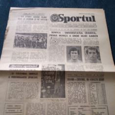 ZIARUL SPORTUL 6 APRILIE 1983 BENFICA UNIVERSITATEA