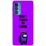 Husa compatibila cu Motorola G50 model Don&amp;#039;t Touch My Phone, Silicon, TPU, Viceversa, Transparent, Carcasa