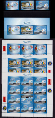 ✅RO 2005 LP 1697+a+b &amp;quot;Evenimente ONU&amp;quot; * COMPLET* serie+bloc+minicoli , MNH foto
