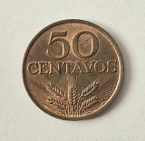 Portugalia 50 Centavos 1977 UNC km # 596 moneda bronz necirculata