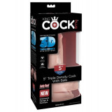 Dildo Clasic Cu Testicule King Cock, 12.7 cm