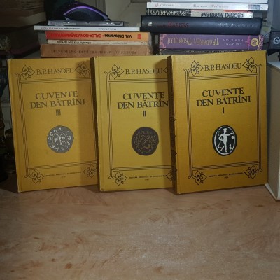 B.P. HASDEU - CUVENTE DEN BATRANI ( 3 VOL. ) , 1983-1984 * foto