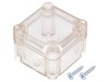 Carcasa Universala KRADEX ABS Transparenta IP65 Z116PH Dimensiuni 49x51x36mm