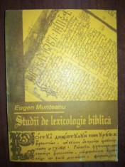 Lectii de lexicologie biblica- Eugen Munteanu foto