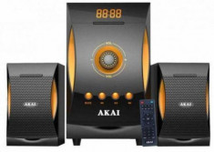 Sistem boxe 2.1 akai bluetooth mp3/fm/sd 18w+10wx2 negre ss032a-3515 foto