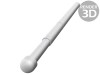 Ac de testare TEKON cap D, Aurit, 3A, CuBe, Pas minim 3.18mm, Cod TK0050N