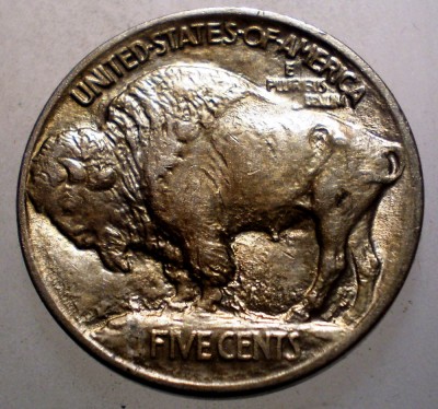 C.040 USA SUA BUFFALO NICKEL 5 FIVE CENTS 1913 XF VARIANTA 1 ON A MOUND foto