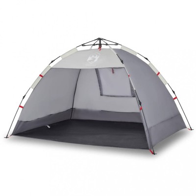 Cort camping 2 persoane gri impermeabil setare rapida foto