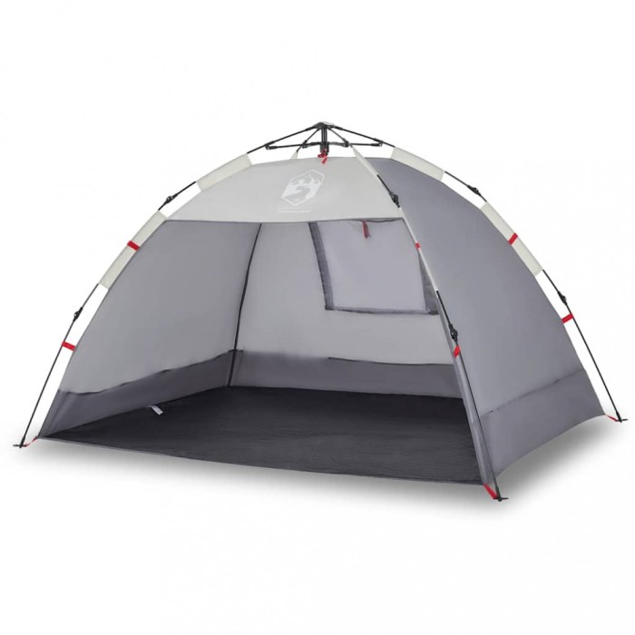 Cort camping 2 persoane gri impermeabil setare rapida