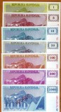 !!! RARR : SLOVENIA - SET SPECIMENE 1-5-10-50-100-500-1000 TOLARI 1990 - UNC