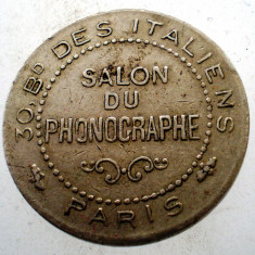 C.272 JETON FRANTA PARIS SALON DU PHONOGRAPHE 23mm