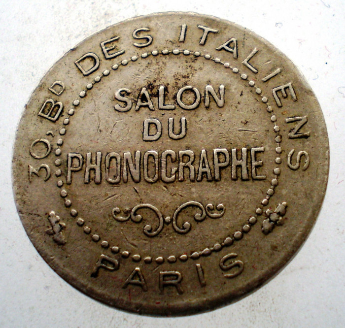 C.272 JETON FRANTA PARIS SALON DU PHONOGRAPHE 23mm