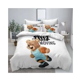 Cumpara ieftin Lenjerie de pat din Bumbac finet cu imprimeu 3D INN1012