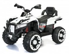 ATV electric pentru 2 copii Kinderauto SuperOffroad V2 4x4 140W 12V 7Ah, alb foto