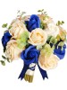 Buchet de Flori EVENTISSIMI - 17 Trandafiri, Bej Albastru, Eventissimi&reg;